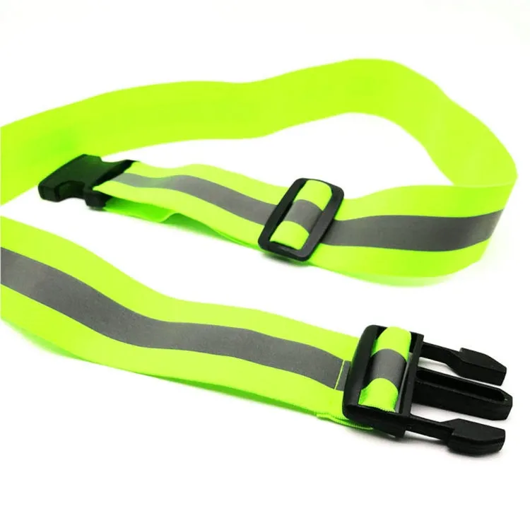 3 PCS Outdoor Adjustable Night Running And Cycling Reflective Waistband, Specification: 4cm Width(Pink)