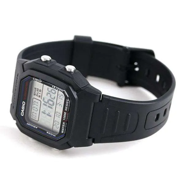 Casio W-800H-1AVDF Black Resin Strap Watch for Men