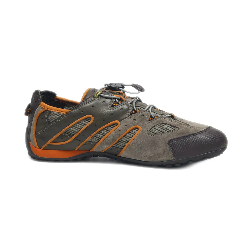 Geox Sport Shoes Fabric Brown Colour For Men