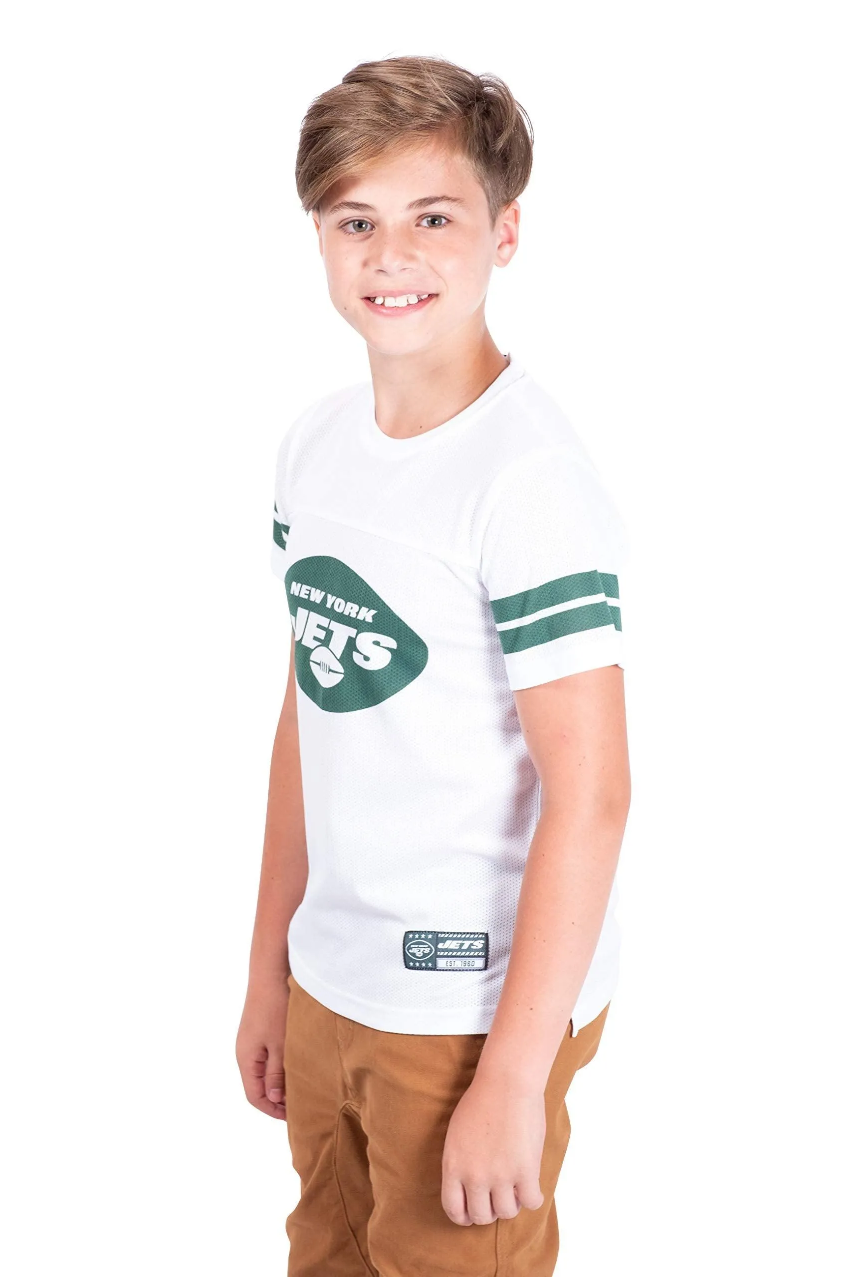 NFL Official Youth Super Soft Game Day Mesh Jersey Shirt|New York Jets
