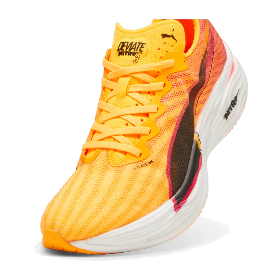 PUMA Men's Deviate NITRO Elite 3 Sun Stream/Sunset Glow/Puma White
