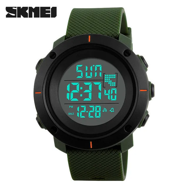 Watch Men Military Sports 50M Waterproof LED Digital